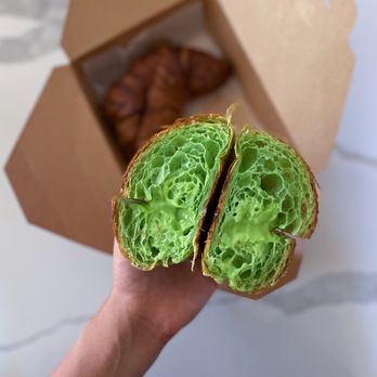 CA Bakehouse - kaya (pandan custard) croissant ($4) - Bakeries Near Me - San Jose, California CA Bakehouse - kaya (pandan custard) croissant ($4) - Bakeries Near Me - San Jose, California