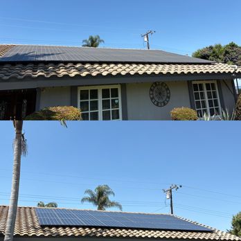 Maximum Output Solar Panel Cleaning - Before and after - Solar Panel Cleaning Near Me Maximum Output Solar Panel Cleaning - Before and after - Solar Panel Cleaning Near Me