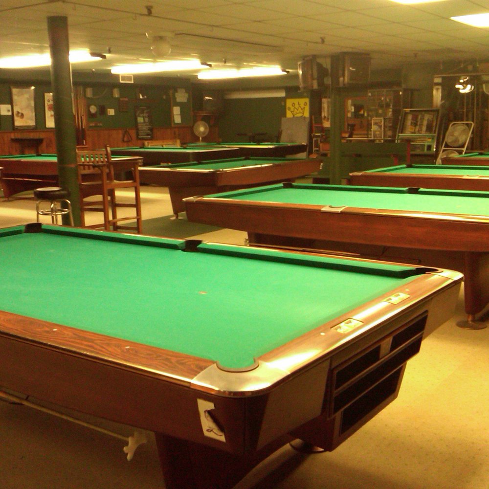 Crown Billiards - a row of pool tables - Pool Halls Near Me - New London, Connecticut