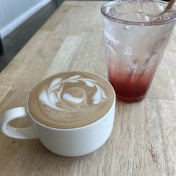 The Goat & The Radish - Cardamom latte. Cranberry quince soda.