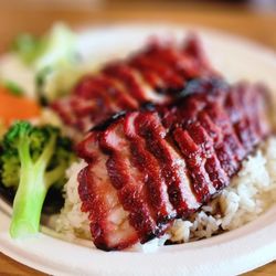 Frank's BBQ & Chinese Cuisine - BBQ Pork over rice