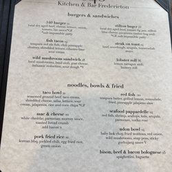 540 Kitchen & Bar - Menu