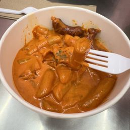 Rose tteokboki Rose tteokboki