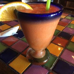 Mix of strawberry mango margarita