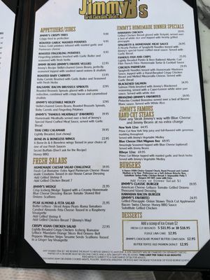 Menu photo 2 Jimmy B's Palm Springs, CA