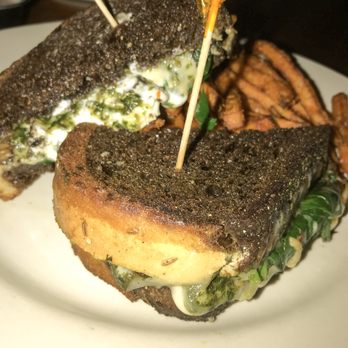The Top - BYO Grilled Cheese- Marble Rye, Smoked Gouda, Jarlsberg Swiss, aged white Cheddar with spinach, mushrooms, pesto and Goat Cheese. - New American Near Me - Gainesville, Florida The Top - BYO Grilled Cheese- Marble Rye, Smoked Gouda, Jarlsberg Swiss, aged white Cheddar with spinach, mushrooms, pesto and Goat Cheese. - New American Near Me - Gainesville, Florida