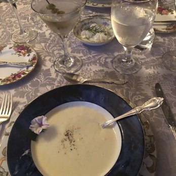 McNinch House Restaurant - She Crab soup with a Gin Martini. - French Near Me - Charlotte, North Carolina