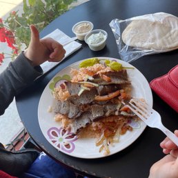 Beef and Lamb Shawarma Plate