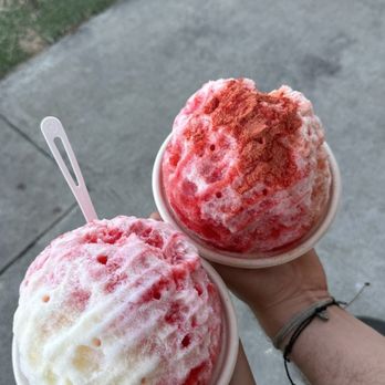 KoaKai Shave Ice - Build your own (coconut, strawberry, watermelon with condensed milk drizzle), Li Hing Berry Signature bowl - Shaved Ice Near Me - Long Beach, California KoaKai Shave Ice - Build your own (coconut, strawberry, watermelon with condensed milk drizzle), Li Hing Berry Signature bowl - Shaved Ice Near Me - Long Beach, California