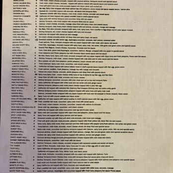 Suzushii Sushi & Grill - Description of sushi rolls - Sushi Bars Near Me - Mansfield, Texas