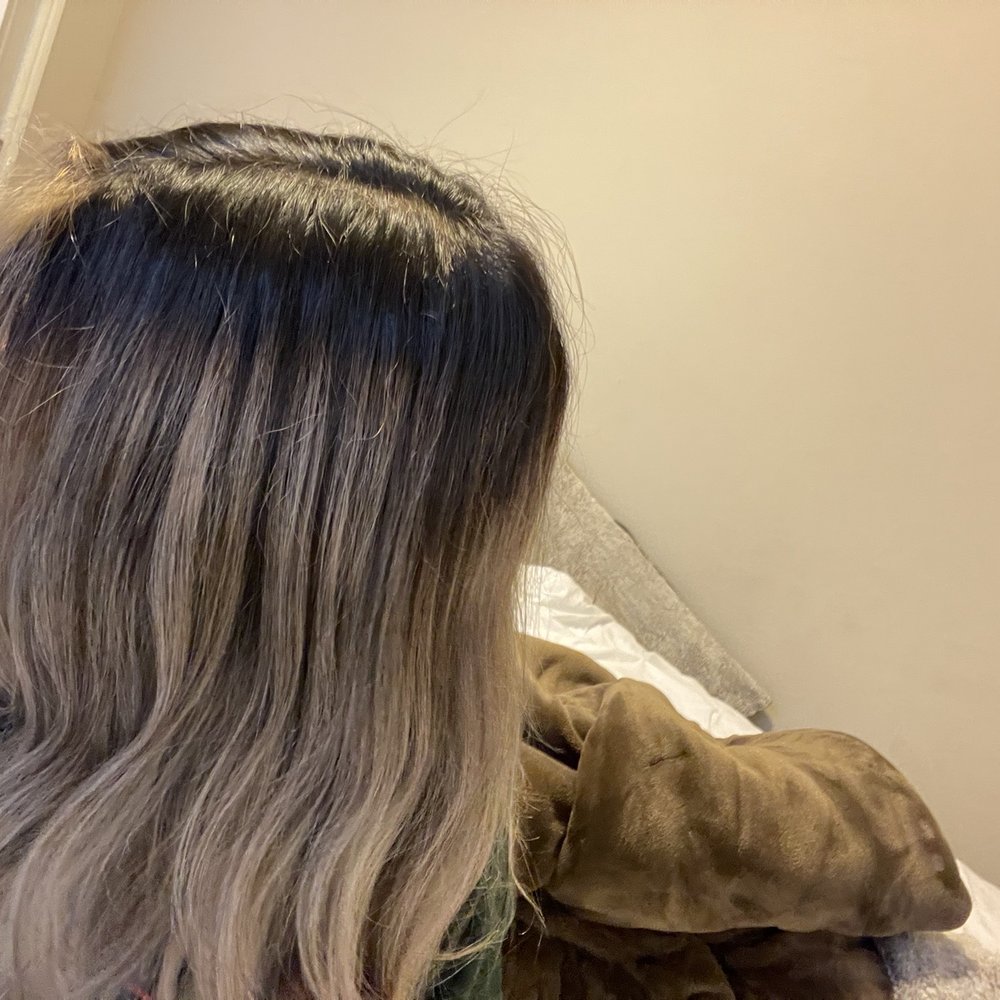 Urban Monk Salon - This is my before picture before sitting in Lien's chair! (unblended, hints of red, blonde is not even at all!) - Hair Salons Near Me - Elk Grove, California Urban Monk Salon - This is my before picture before sitting in Lien's chair! (unblended, hints of red, blonde is not even at all!) - Hair Salons Near Me - Elk Grove, California