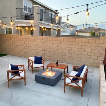 MTS Landscape - Diamond cement pattern, retainer wall, planter & hanging lights - Landscaping Near Me - Moreno Valley, California MTS Landscape - Diamond cement pattern, retainer wall, planter & hanging lights - Landscaping Near Me - Moreno Valley, California