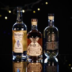 Prospect Spirits - Free Range Vodka, Alley Cat Gin, Brindle Bourbon.