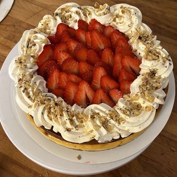 Top Donuts & Bakery - a cake with strawberries on it - Bakeries Near Me - San Antonio, Texas Top Donuts & Bakery - a cake with strawberries on it - Bakeries Near Me - San Antonio, Texas