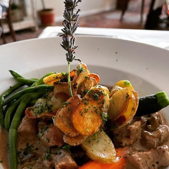 Basilic Restaurant - Veal with a delicious mushroom sauce that you will want to dip your bread in - French Near Me - Newport Beach, California Basilic Restaurant - Veal with a delicious mushroom sauce that you will want to dip your bread in - French Near Me - Newport Beach, California
