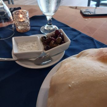 Sevin Mediterranean Kitchen - Complimentary olives and tzatzki - Turkish Near Me - San Antonio, Texas
