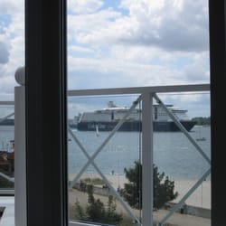 Hotel Panorama - Blick vom Sofa auf die Kieler Förde
