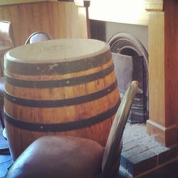 Mt Torrens Hotel - Not the greatest photo, but this is a (very) tiny part of the pool table room, with repurposed beer barrel now a table.