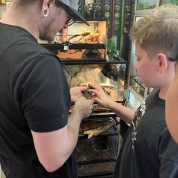 They were patient and allowed my son to view and hold some of their lizards before we chose one.
