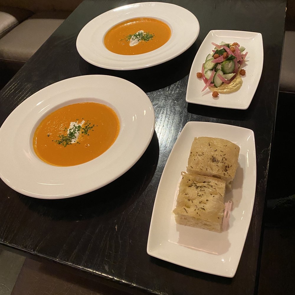 Harvest Table - Smoked tomato soup - New American Near Me - St Helena, California Harvest Table - Smoked tomato soup - New American Near Me - St Helena, California