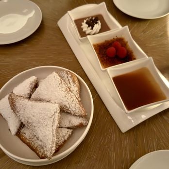 Bourbon Steak by Michael Mina - beignets with dipping sauces - Steakhouses Near Me - Delray Beach, Florida Bourbon Steak by Michael Mina - beignets with dipping sauces - Steakhouses Near Me - Delray Beach, Florida