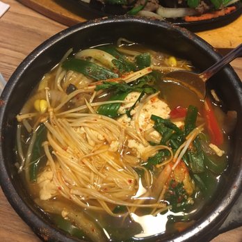 Ahjoomah's Apron - Cos fish and vegetables tofu soup. Lots cod fish in there. So worth it. - Korean Near Me - Chicago, Illinois