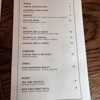 Brooklyn Kura - 4/17/26 FYI. Menu - Breweries Near Me - Brooklyn, New York