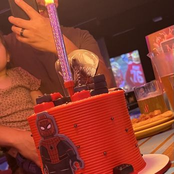 The Pin-up Kitchen - Custom Lego spider man/venom birthday cake - Cupcakes Near Me