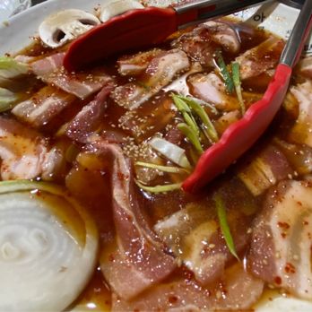 Jeongané - Pork Belly with spicy sauce! Very good!!!! - Korean Near Me - Paris, 75 Jeongané - Pork Belly with spicy sauce! Very good!!!! - Korean Near Me - Paris, 75