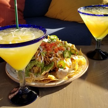 Adobe Grill - Margaritas + chicken nachos. Delicious - Mexican Near Me - La Quinta, California