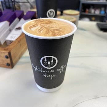 Lighthouse Coffee - Dirty Chai Latte w/ Oatmilk - Coffee & Tea Near Me - Reno, Nevada