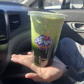 King's Donuts - Thai Green Tea - Donuts Near Me - Garden Grove, California