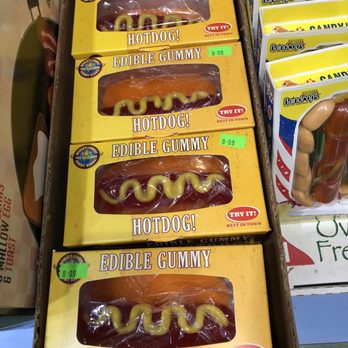 Candy World - Candy hot dogs- I loved the pretend mustard and bun. Devilishly real looking. - Candy Stores Near Me - Bethesda, Maryland Candy World - Candy hot dogs- I loved the pretend mustard and bun. Devilishly real looking. - Candy Stores Near Me - Bethesda, Maryland