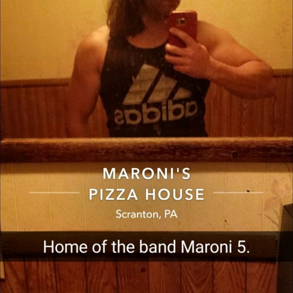 Maroni's Pizza House - Looking like Adam Levine except for the tats, face, body, outfit, and demeanor. Other than that.. Identical. - Pizza Near Me - Scranton, Pennsylvania Maroni's Pizza House - Looking like Adam Levine except for the tats, face, body, outfit, and demeanor. Other than that.. Identical. - Pizza Near Me - Scranton, Pennsylvania
