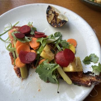 DAMA - Snapper DineLa portion - Latin American Near Me - Los Angeles, California
