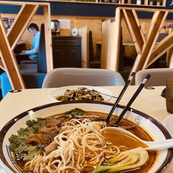Mr Liu Noodle House - Pickled Pepper Beef Noodle Soup (15.99) med. Spicy - Noodles Near Me - Oakland, California Mr Liu Noodle House - Pickled Pepper Beef Noodle Soup (15.99) med. Spicy - Noodles Near Me - Oakland, California