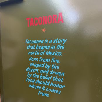 Taconora - Wall - Mexican Near Me - San Diego, California