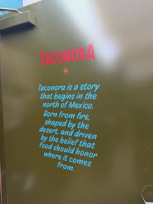 Menu photo 3 Taconora San Diego, CA