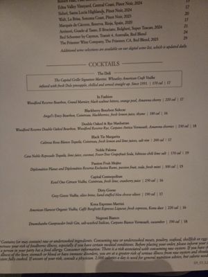 Menu photo 2 The Capital Grille Schaumburg, IL