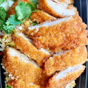 Khao San Thai Kitchen - Golden Chicken Fried Rice (Special). Surprisingly filling! - Thai Near Me - Salinas, California