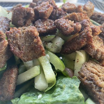 Q's Halal "Mediterranean Comfort" - Gyro Salad with beef and lamb - Halal Near Me - Alameda, California
