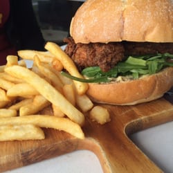 Mr Brightside - Southern Fried Chocken burger.