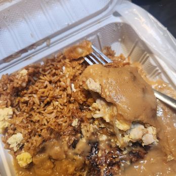 Kim's Restaurant - The burt Egg foo young. Covered up with gravy after I got it home. - Cantonese Near Me - Los Angeles, California Kim's Restaurant - The burt Egg foo young. Covered up with gravy after I got it home. - Cantonese Near Me - Los Angeles, California