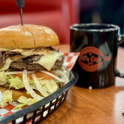 60's Cafe & Diner - Swiss Mushroom Burger