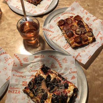 Sonny's Pizza - Mushroom and Pepperoni slices along with house rose - Pizza Near Me - Washington, DC, District of Columbia Sonny's Pizza - Mushroom and Pepperoni slices along with house rose - Pizza Near Me - Washington, DC, District of Columbia