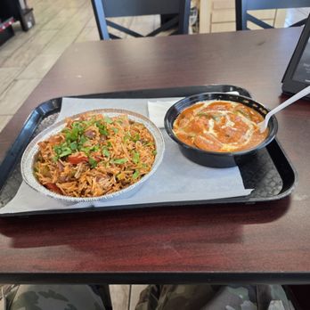 Royal Chaat - Goat biryani and soya chaap masala. - Indian Near Me - Patterson, California