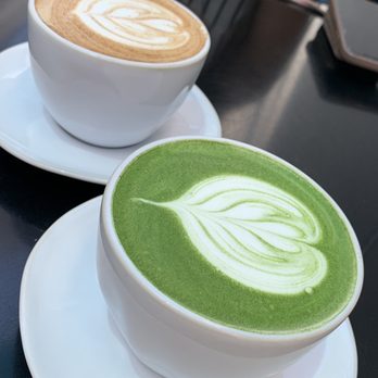 MoonGoat Coffee Roasters - Matcha latte and churro latte - Coffee Roasteries Near Me - Costa Mesa, California