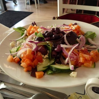 Rialto Cafe - Mediterranean Salad - pair it with the balsamic vinaigrette - Breakfast & Brunch Near Me - Fullerton, California Rialto Cafe - Mediterranean Salad - pair it with the balsamic vinaigrette - Breakfast & Brunch Near Me - Fullerton, California