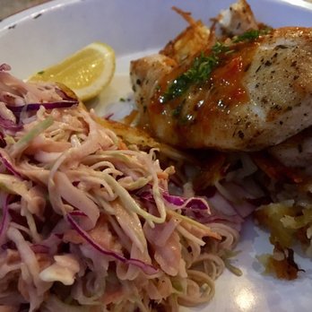 The Crab Shack - Grouper "Catch of the day" with slaw!! Equally ! - Seafood Near Me - Wellington, WGN