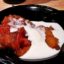 Yelp's Brews & BBQ! - Peach cobbler witb fresh whipped cream. Thanks #citybbq